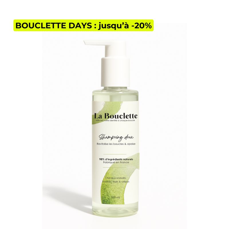 Shampoing - Nettoie et revitalise les boucles