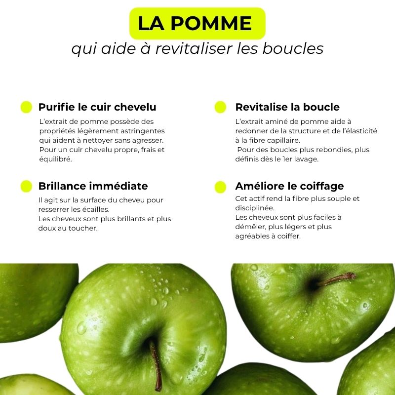 Shampoing - Nettoie et revitalise les boucles