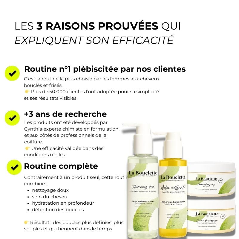 Routine cheveux bouclés - frisés