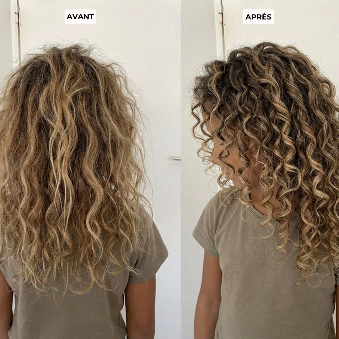 Routine cheveux ondulés
