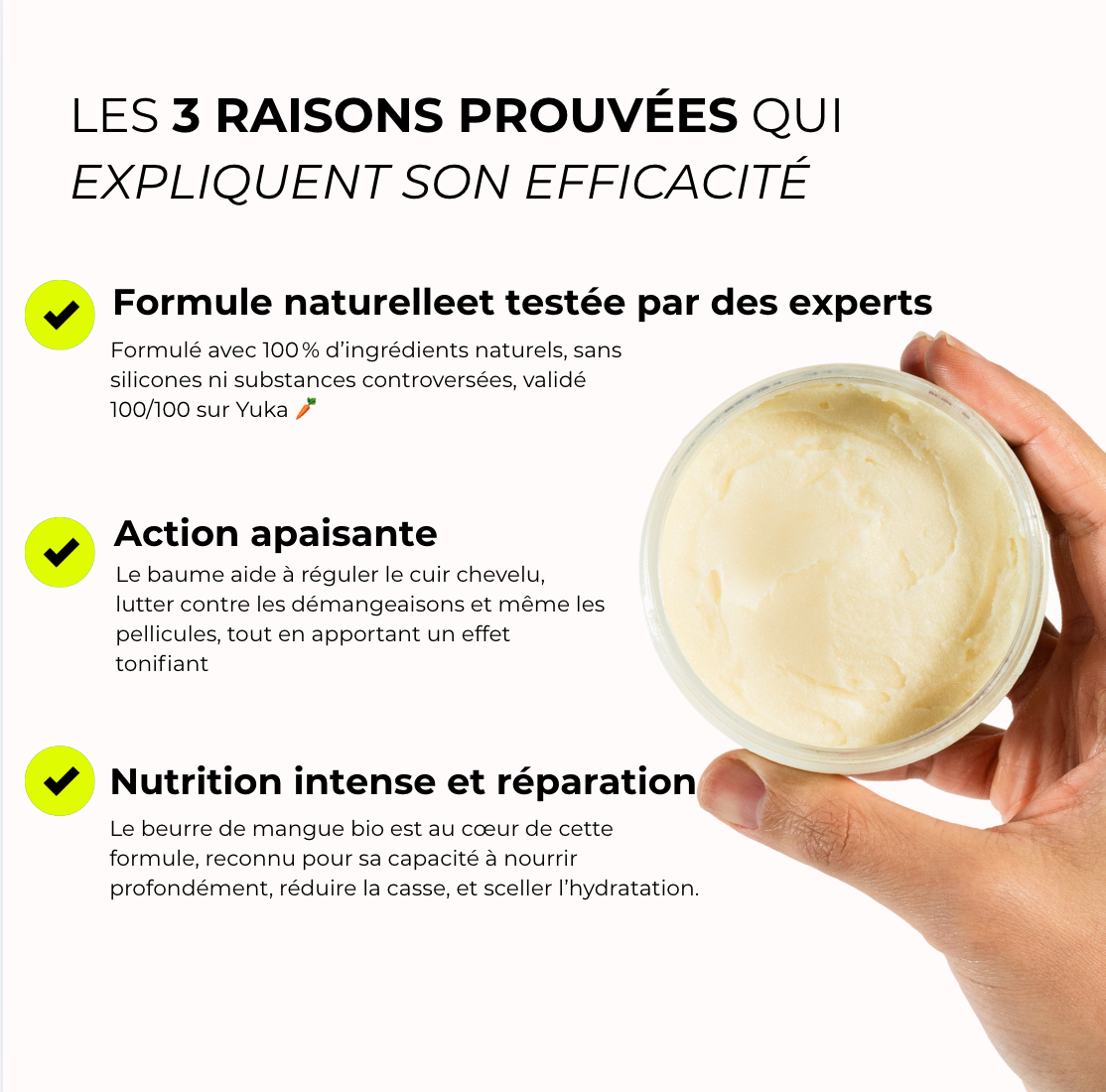 Baume - Nourrit le cheveu sec et terne