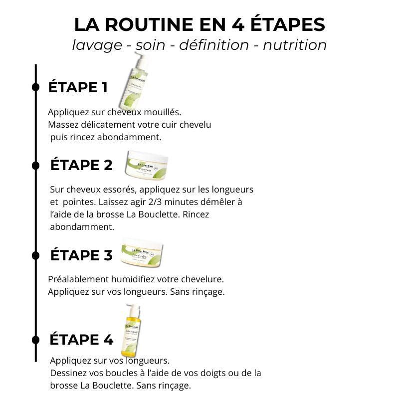 Routine cheveux bouclés - frisés