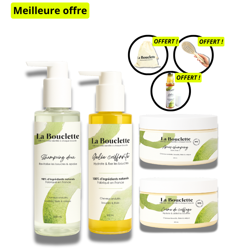 Routine cheveux bouclés - frisés + 3 OFFERTS