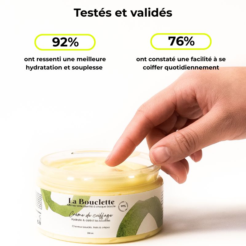 Crème - Définit les boucles & aide au coiffage