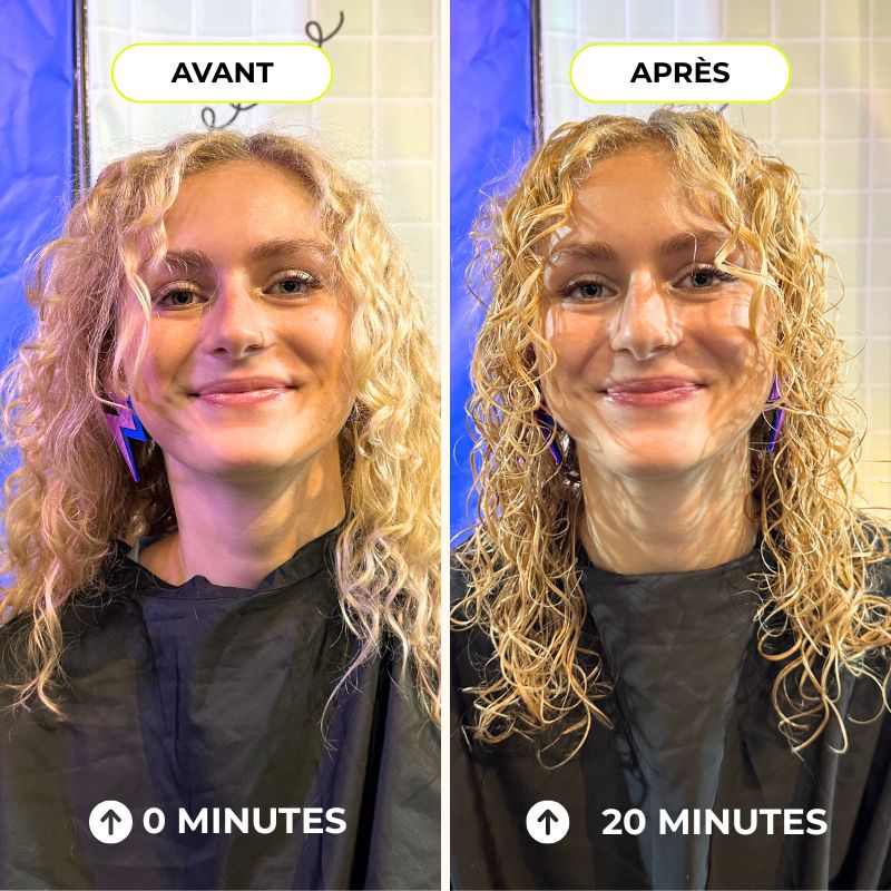 Routine cheveux ondulés