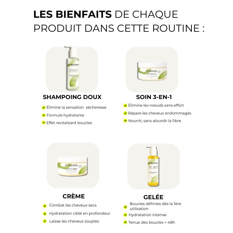 Routine cheveux bouclés - frisés