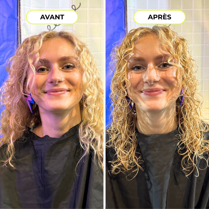 Routine cheveux ondulés