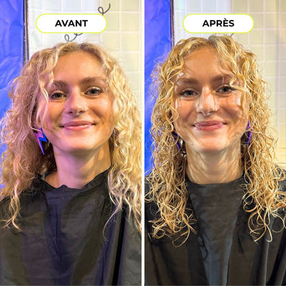 Routine cheveux ondulés