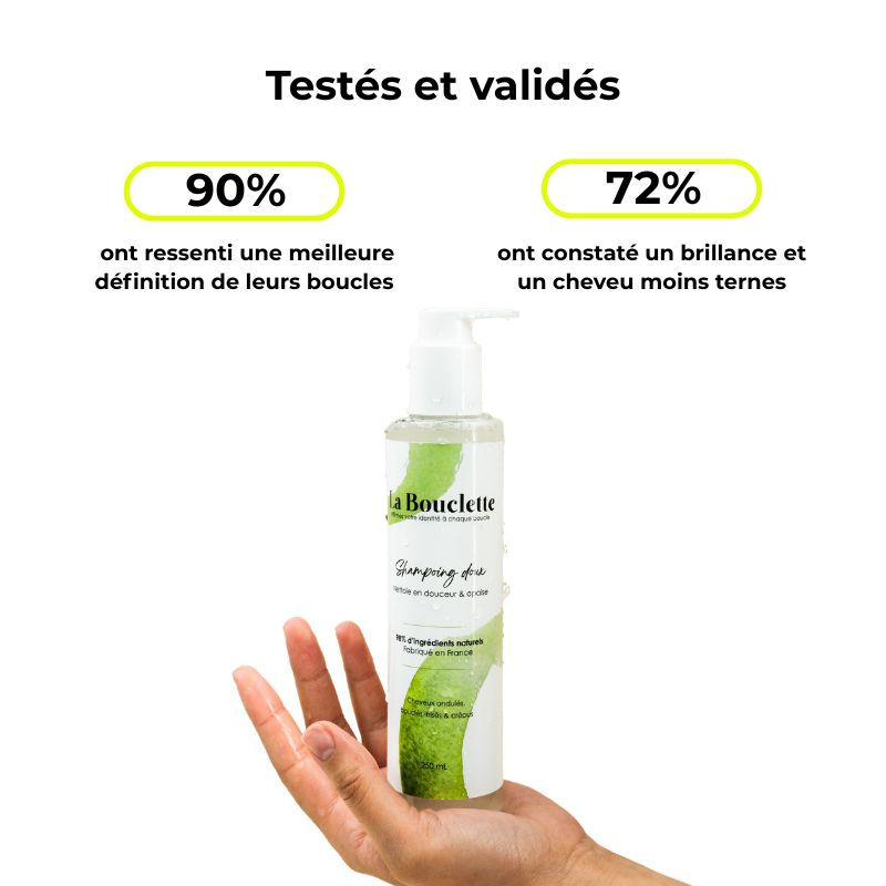 Shampoing - Nettoie et revitalise les boucles