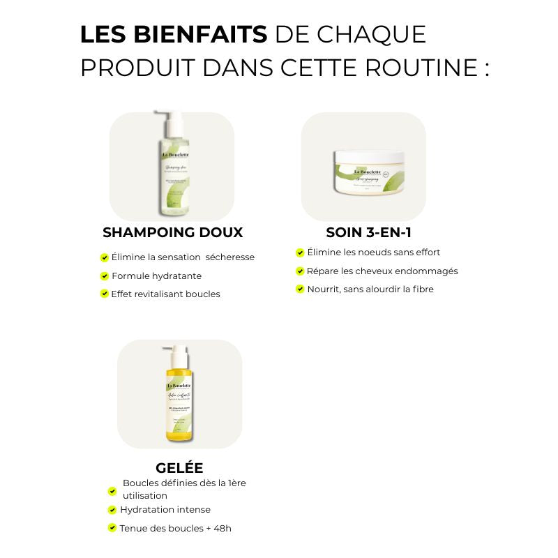 Routine cheveux ondulés