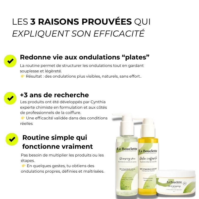 Routine cheveux ondulés