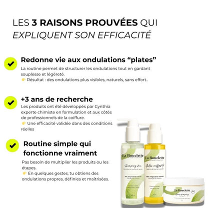 Routine cheveux ondulés