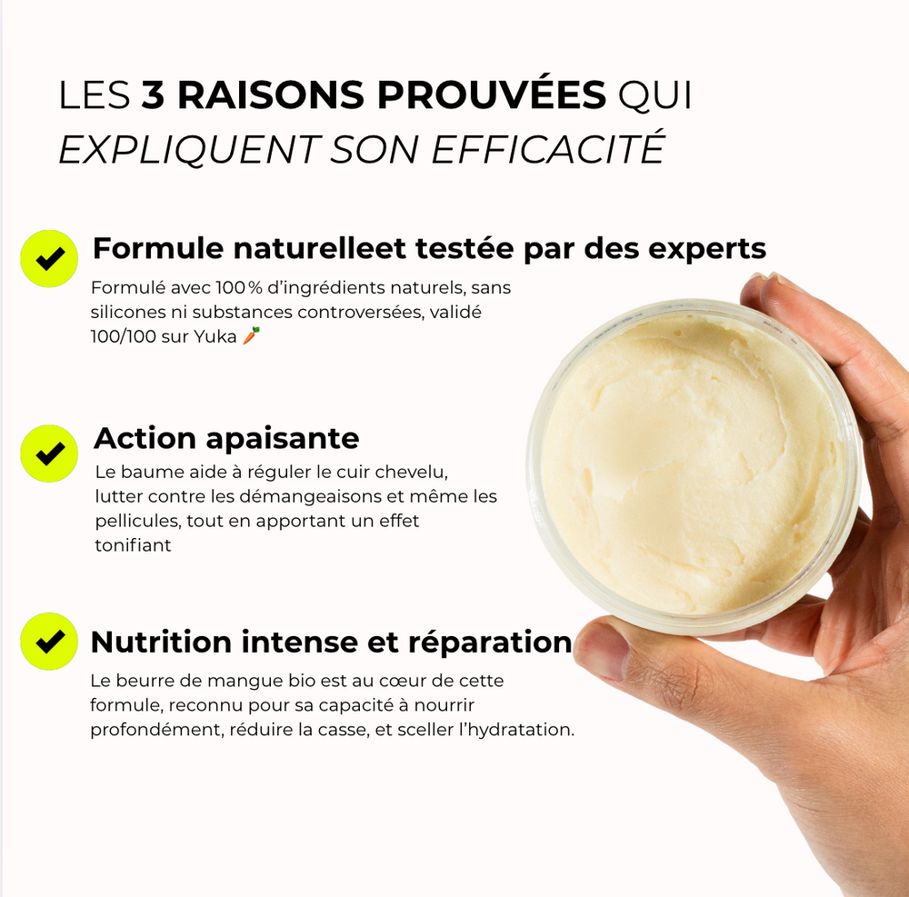 Baume fondant - Nourrit le cheveu sec et terne