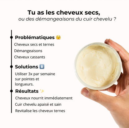 Baume fondant - Nourrit le cheveu sec et terne