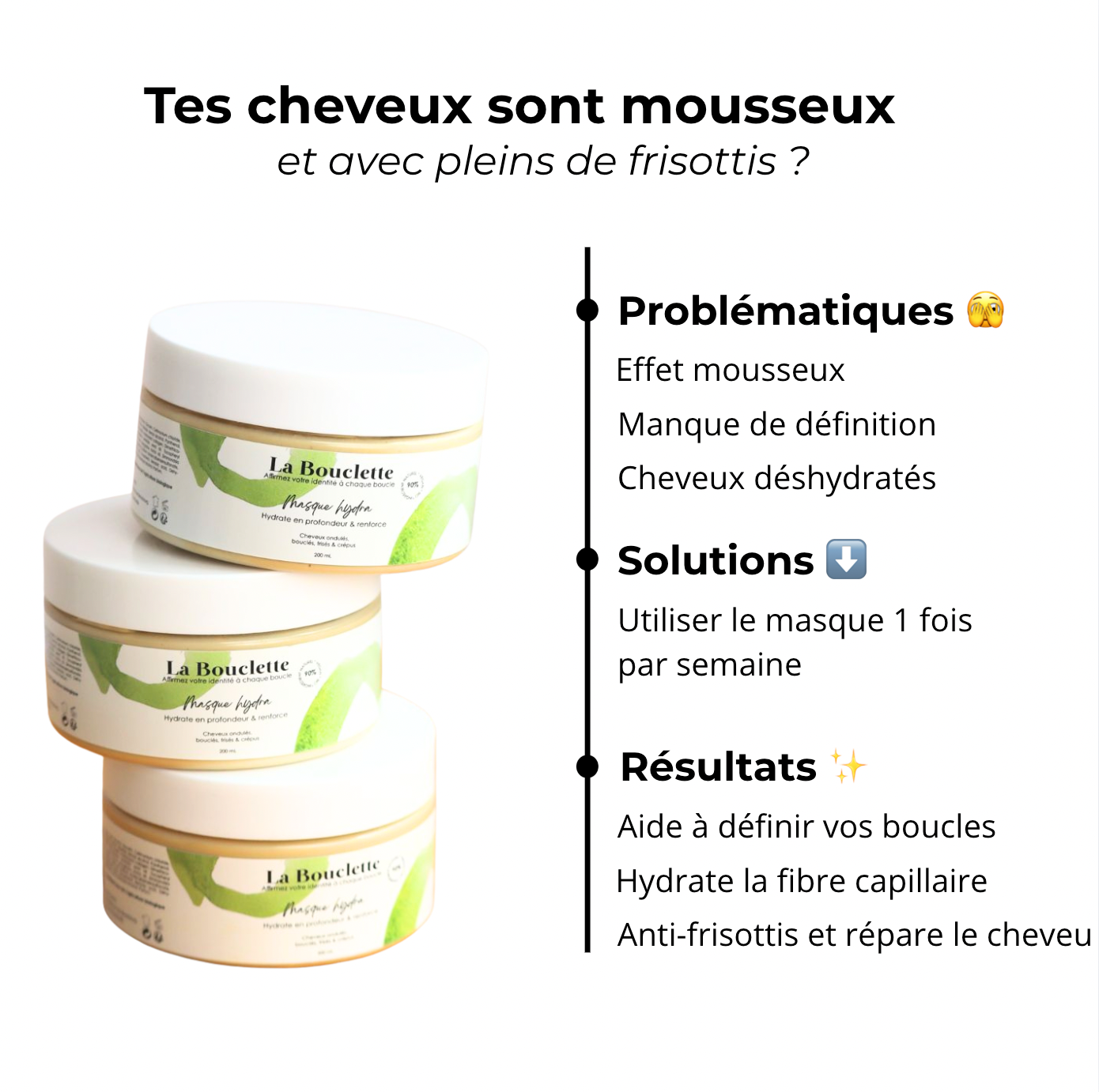 Masque capillaire - Soin hydratant