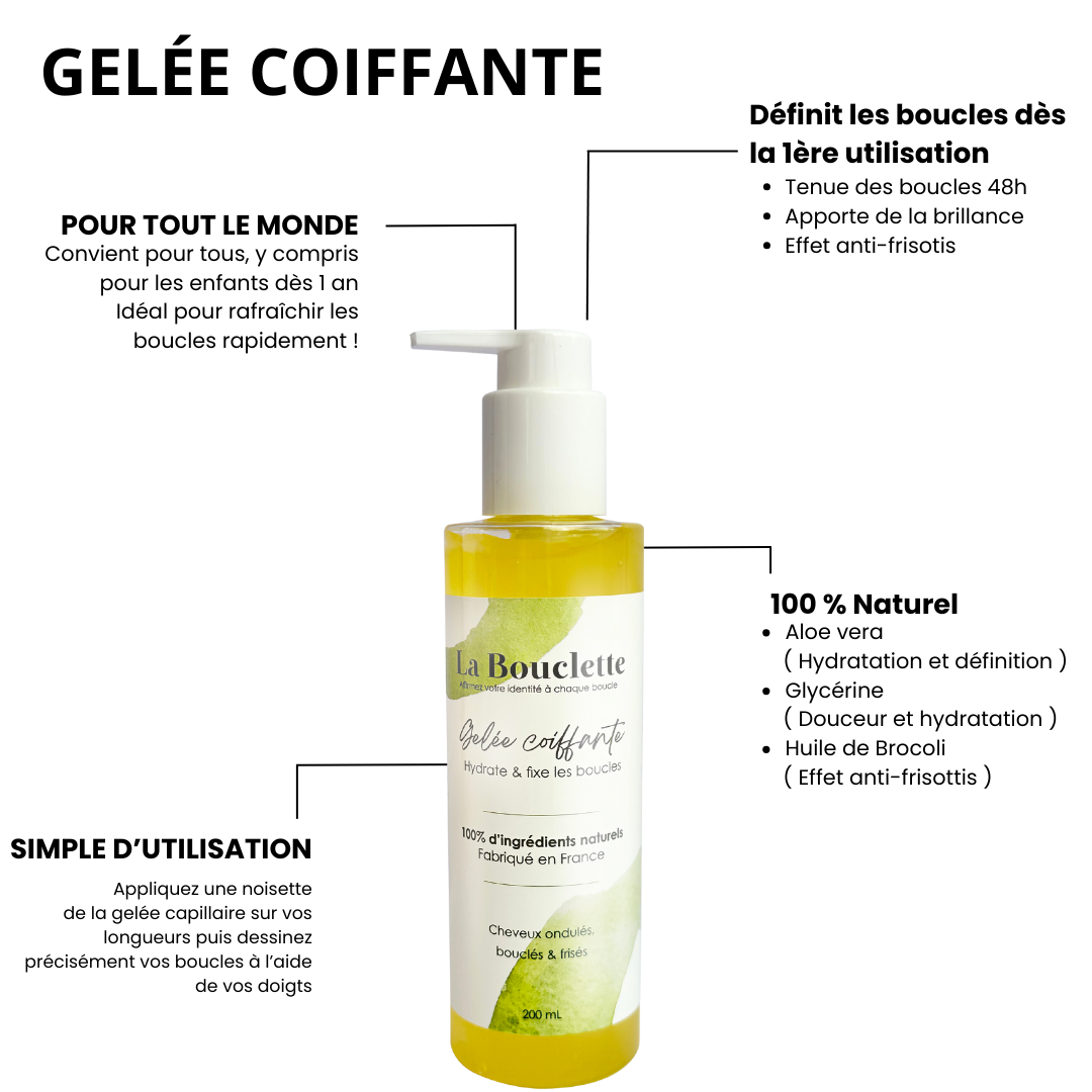 Gelée - Hydrate et fixe les boucles