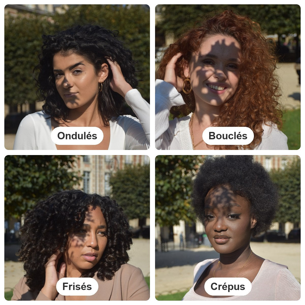 Ondulés, bouclés, frisés, crépus : choisis ta texture